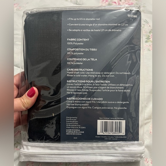 Blackout opaque curtains. Black. Never used. Never opened. - Picture 2 of 4